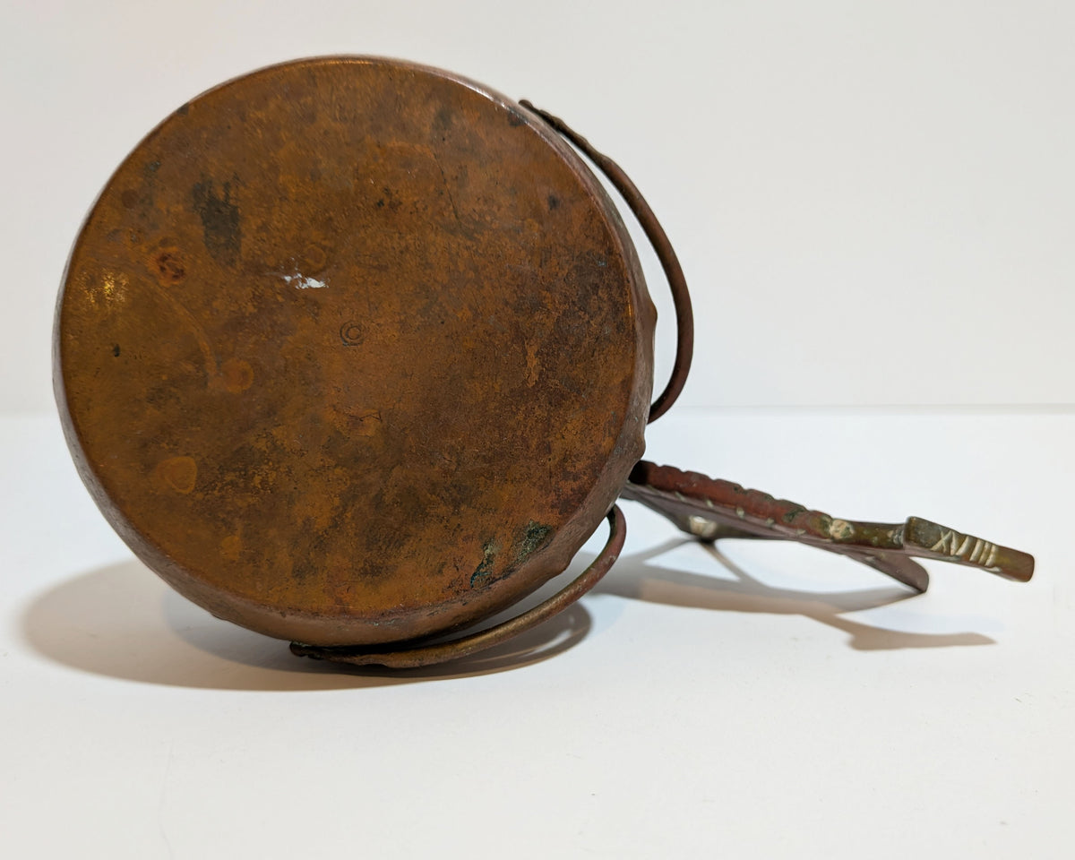 Antique Arts & Crafts Copper Figural Grasshopper Cigar Cutter Ashtray 1900-1915