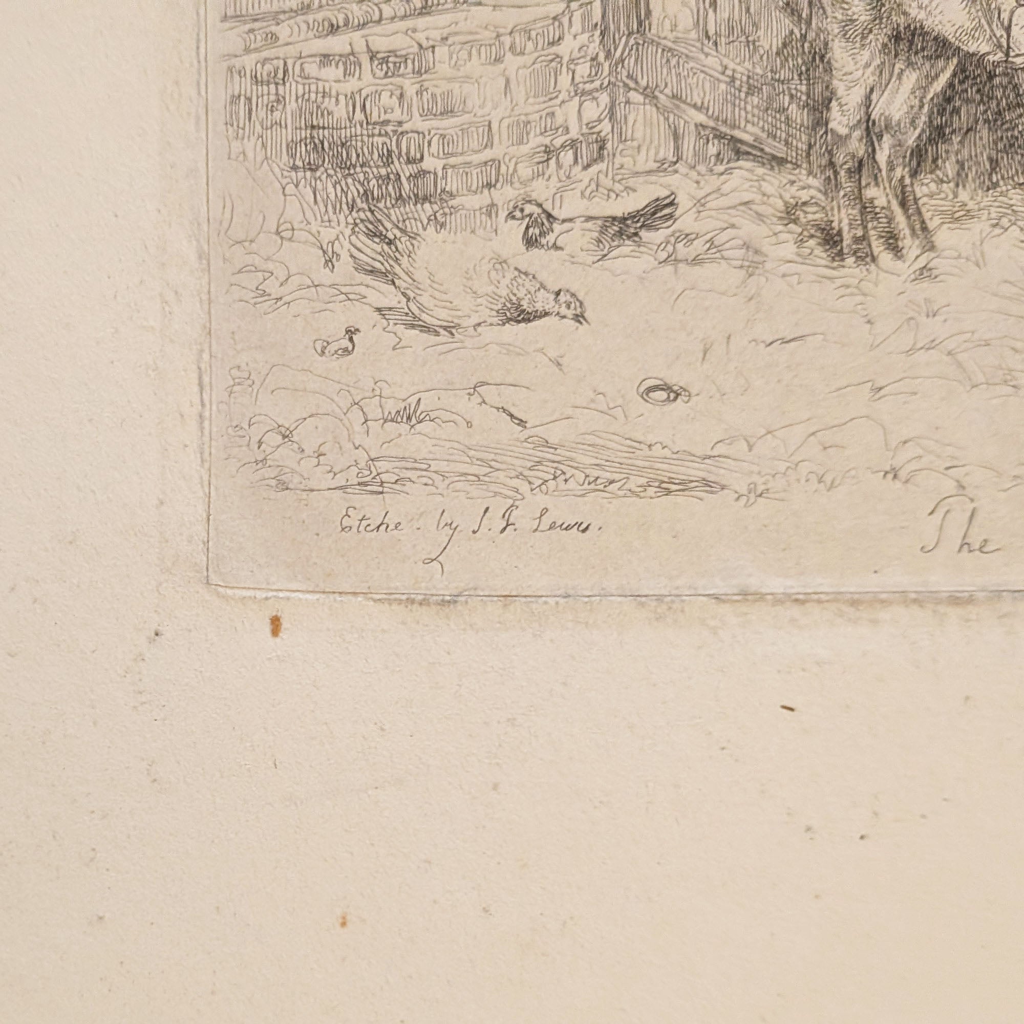 The Interior of a Shed (Donkey) | John Frederick Lewis Engraving | 1826