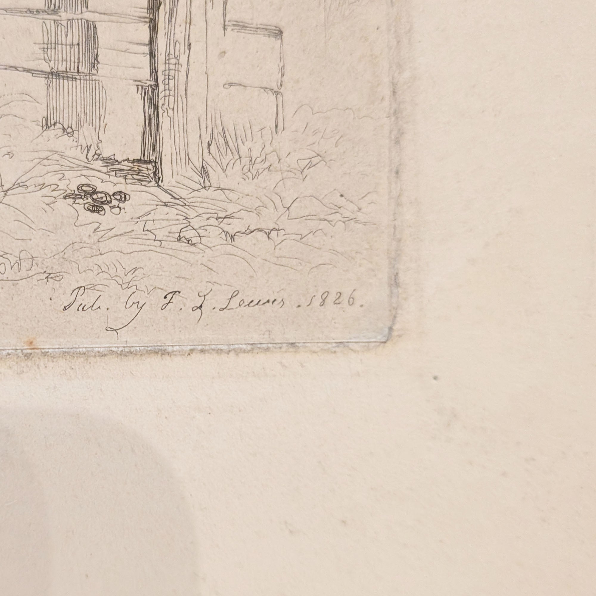 The Interior of a Shed (Donkey) | John Frederick Lewis Engraving | 1826