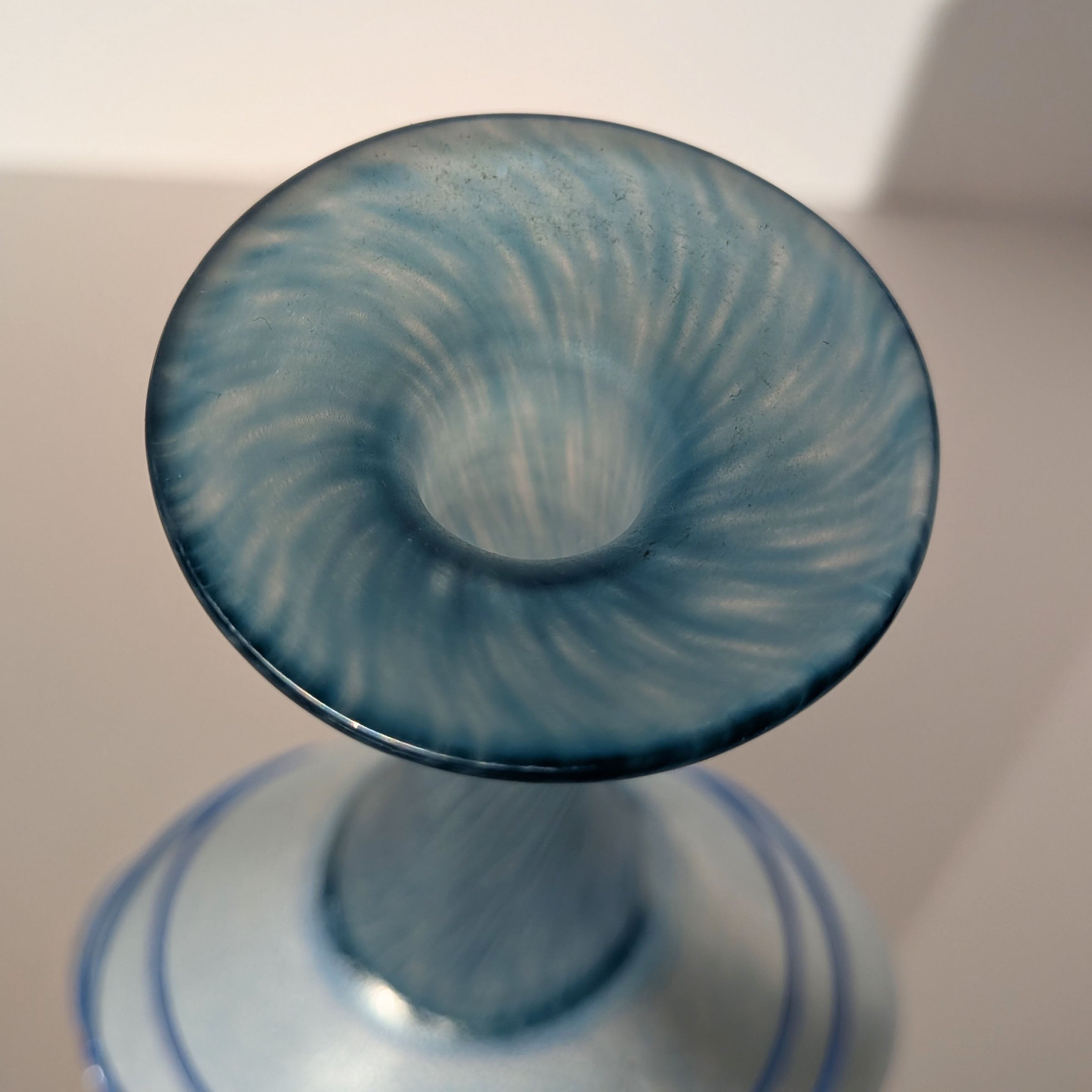 Kosta Boda "Galaxy Blue" 10.5" Large Bottle Vase, Bertil Vallien, Signed 48075