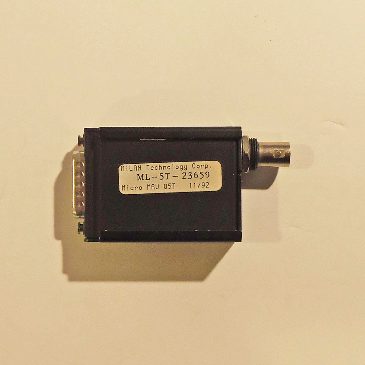 MiLAN MICRO-MAU Model ML-05T Ethernet 802.3 10Base2 Transceiver