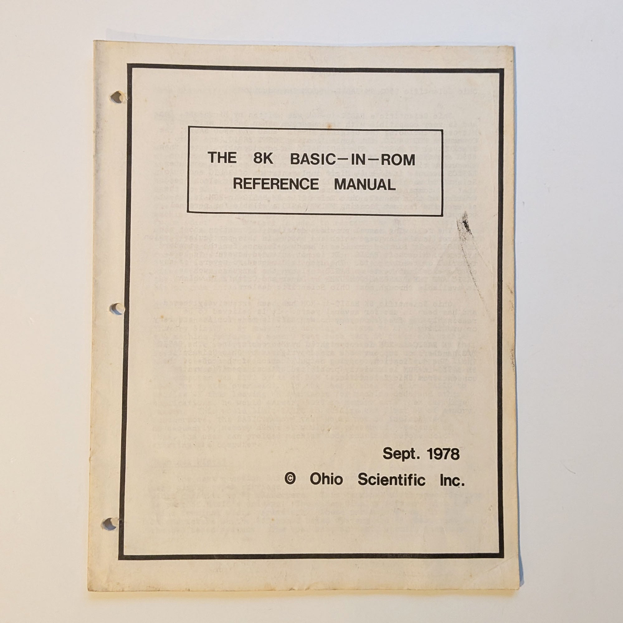 Ohio Scientific (OSI) Challenger 1P (C1P) 1980 Working with Original Manuals!
