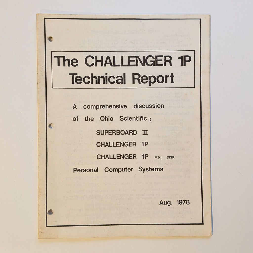 Ohio Scientific (OSI) Challenger 1P (C1P) 1980 Working with Original Manuals!