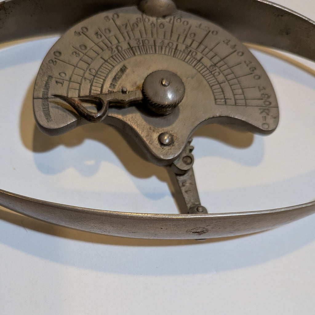 Antique French Spring Dynamometer 19th C. Régnier-Type Traction Gauge Working