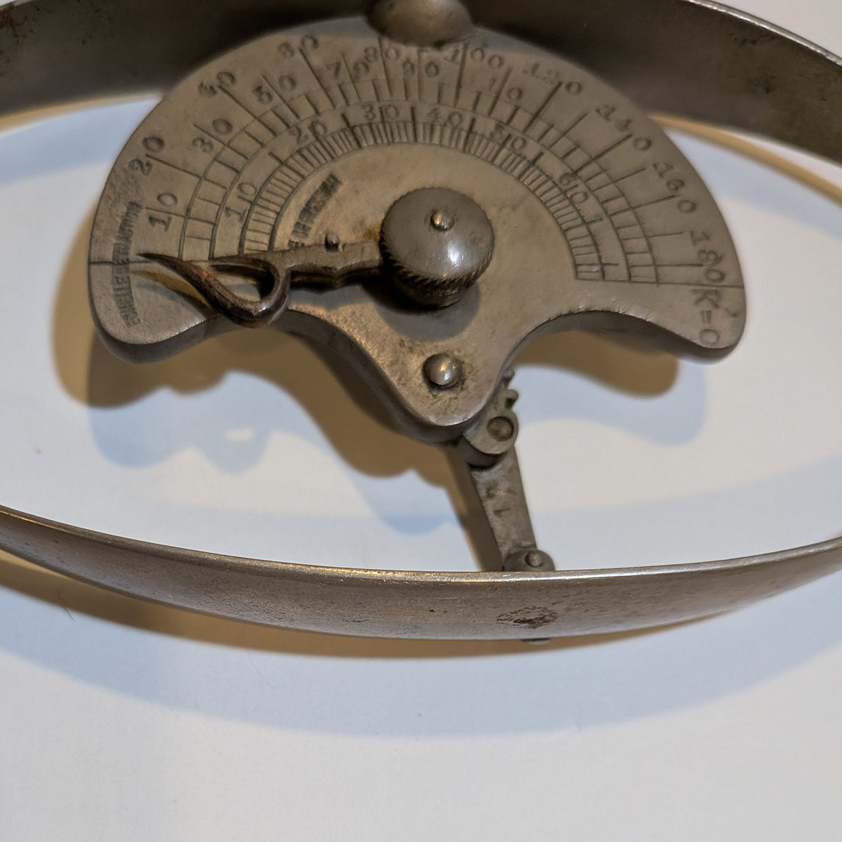 Antique French Spring Dynamometer 19th C. Régnier-Type Traction Gauge Working