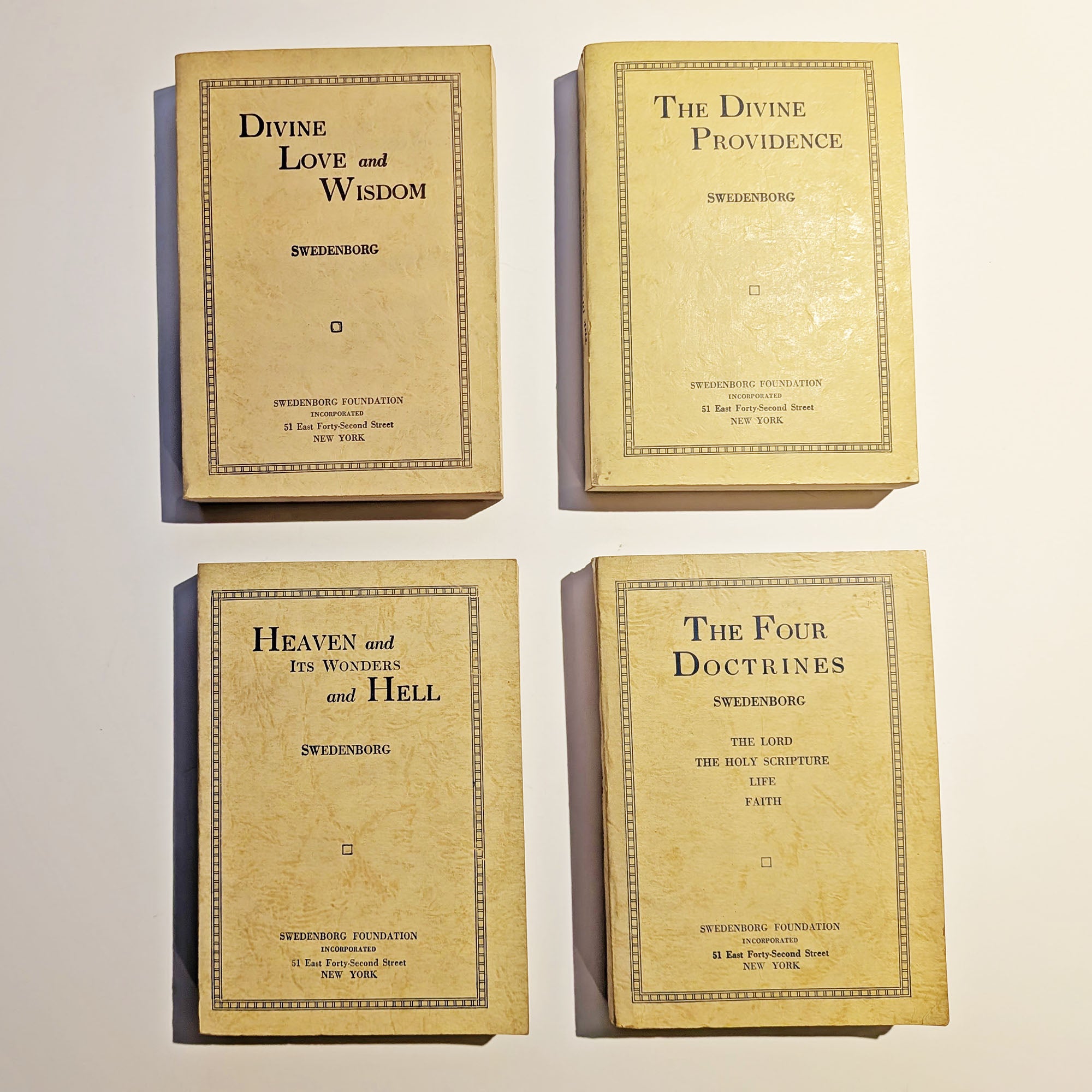 Set of four Swedenborg Foundation Books | 1943, 1947 & 1950