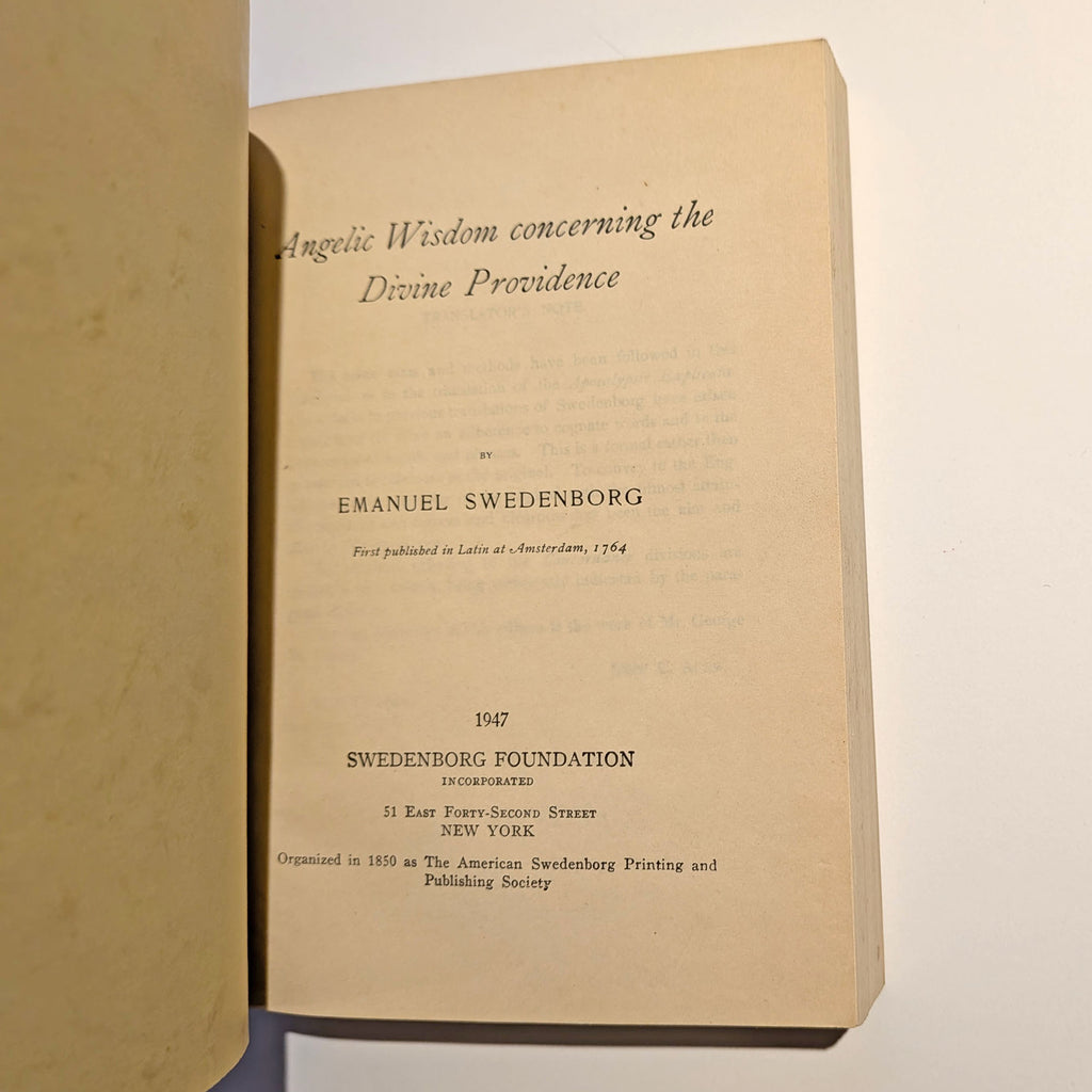 Set of four Swedenborg Foundation Books | 1943, 1947 & 1950