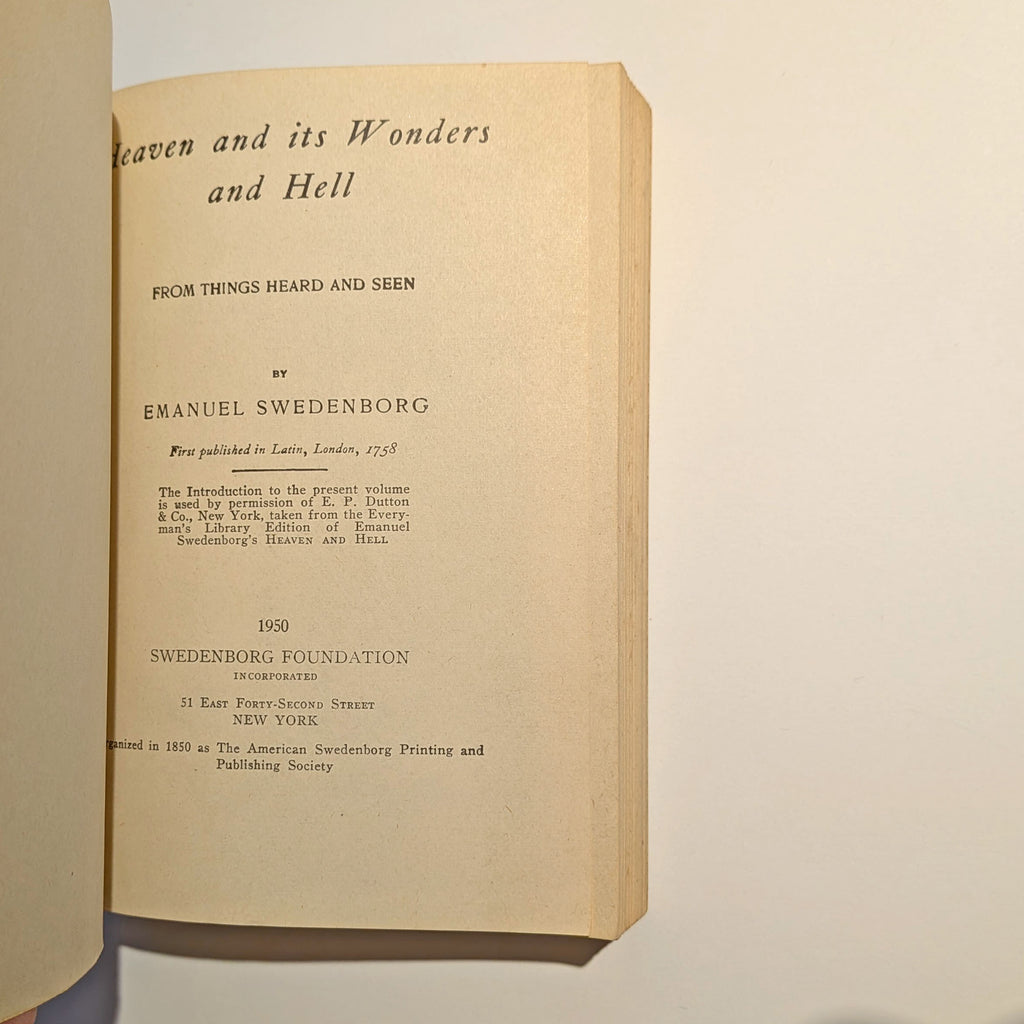 Set of four Swedenborg Foundation Books | 1943, 1947 & 1950