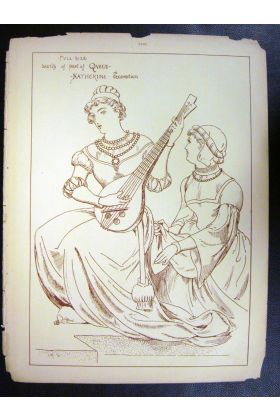 John Moyr Smith - 1882 Print - Shakespeare King Henry VIII - Queen Katherine